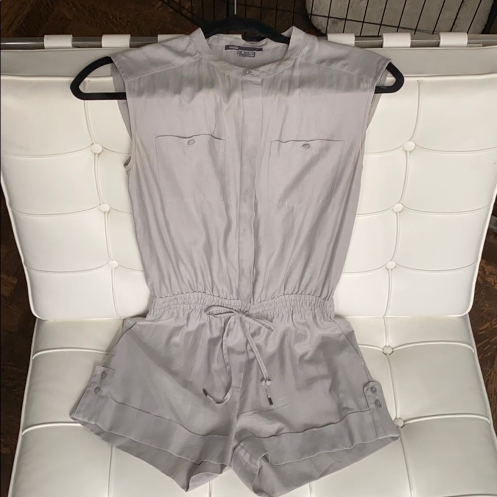 Silver Grey Vince Romper - Picture 1 of 7